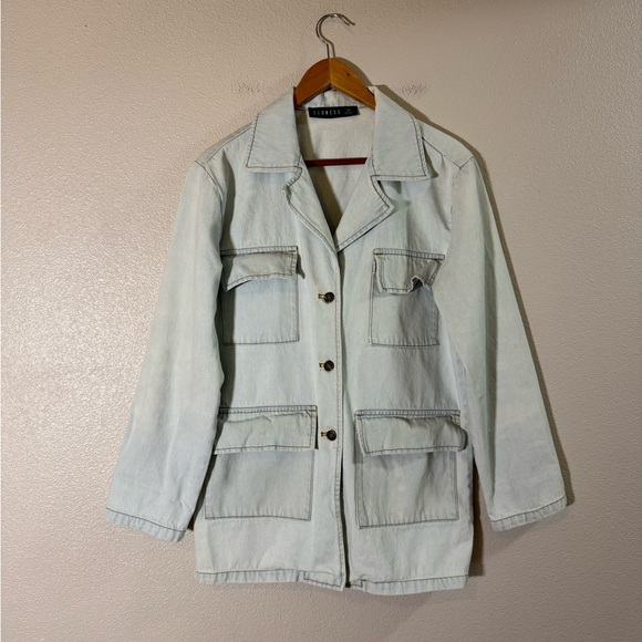 lioness victory boulevard denim mini dress XS - Picture 3 of 9